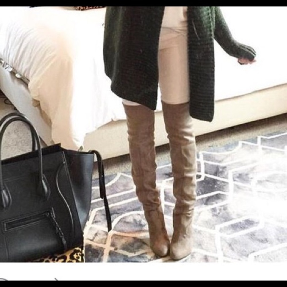 Steve Madden Tan Over the Knee Boots